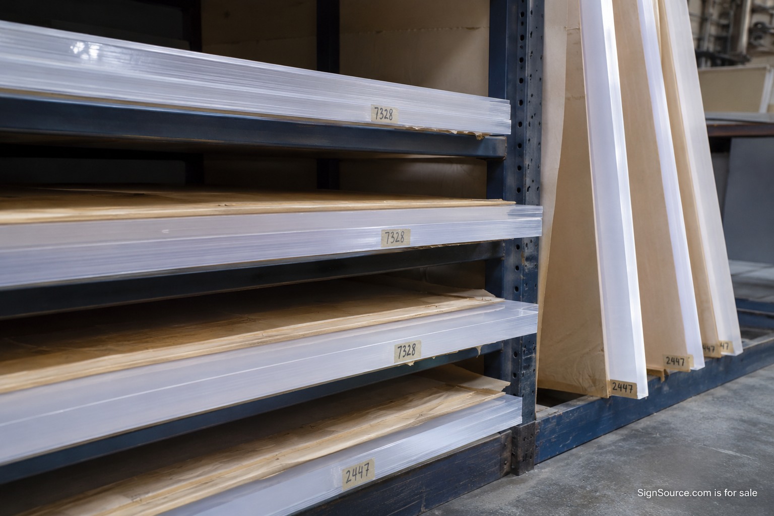 Commercial sign supply workshop detail