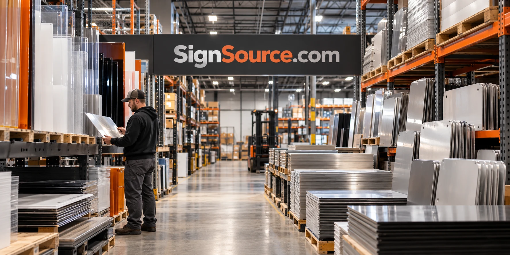 A sign supplier illustrated through materials and work in the sign trade